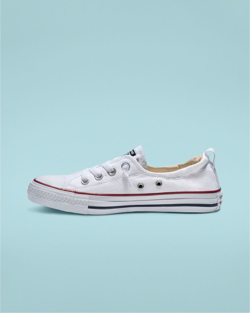 Pantofi Slip On Dama Converse Chuck Taylor All Star Shoreline Albi | RO EIFJP918